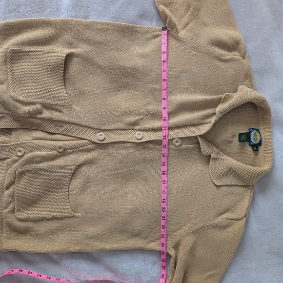 Cabela's Beige Women's Cardigan Sweater 100 % Cotton - Picture 7 of 9